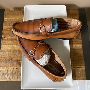 Brown Leather Loafers by Steve Madden